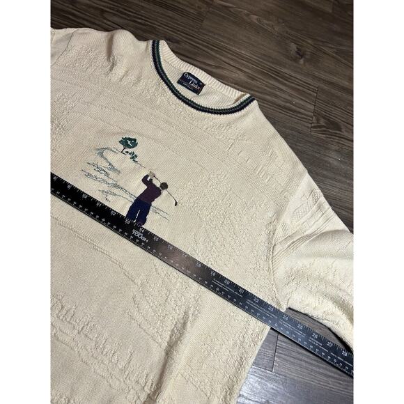 Cypress Links Vintage Golf Pullover Sweater‎ Mens Large Gold Embroidered Logo - Picture 6 of 8